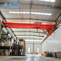 Pont roulant d'atelier à double poutre QD avec moteur PLC, commande à distance sans fil, 50 tonnes, certifié CE, fabriqué en Chine