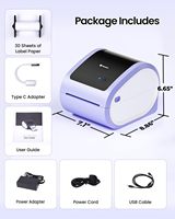 Imprimante d'étiquettes d'expédition Phomemo D520-BT, imprimante thermique sans fil 4x6 pour téléphone et PC, vitesse de 150 mm/s pour Shopify AMZ