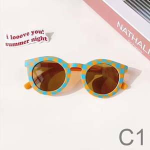 Gafas de sol Anti-UV <span class=keywords><strong>con</strong></span> personalidad Vintage para niños y bebés Gafas a cuadros de moda <span class=keywords><strong>con</strong></span> <span class=keywords><strong>lentes</strong></span> UV400 Marco de PC ligero - Product Image 2