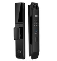 Cerradura de puerta eléctrica con huella dactilar Cerradura de puerta delantera inteligente B35 Modo básico Semiconductor Cerradura inteligente con huella dactilar para puerta de acero
