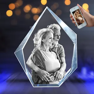Tảng Băng Trôi Hình Dạng Quà Tặng Lưu Niệm Khắc Khối Pha Lê Cho 3D Laser Khắc Ảnh - Product Image 4
