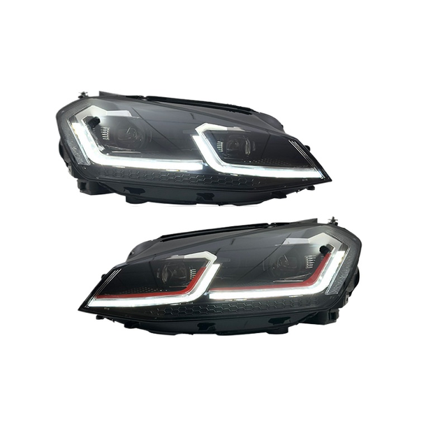 Upgraded LED Headlight Assembly Sequential Turn Signal for VW Volkswagen Golf MK7 MK7.5 13-20