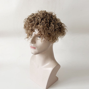 0.04mm <b>Mens</b> Full Pu V Loop Human Hair <b>Wigs</b> Male Toupee Piece Hair System Hair <b>for</b> Best Price Good Quality Cut Hairstyle #7ASH - Product Image 3