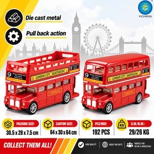 1:32 Vintage Diecast <strong>London</strong> Double Decker <strong>Bus</strong> <strong>Toy</strong> Open Top Pull Back Metal Sightseeing <strong>Bus</strong> Model Kids Collectible Gift <strong>Toy</strong> - Product Image 4