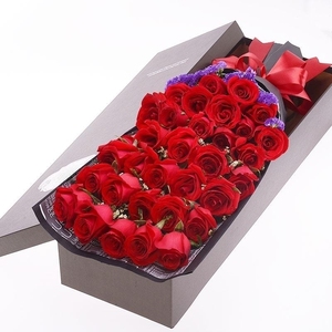 Luxury Huge Rectangle Flower Big Paper Packaging Box Rose Long Paper Boxes For Roses Custom Long Flower Box