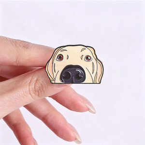 Pin de esmalte con cabeza de perro de dibujos animados, distintas razas caninas, insignia para solapa, decoración para ropa y mochila, adorno - Product Image 2