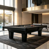Mesa de Billar Profesional Personalizada, Pizarra de 25 mm, Marco de Madera Maciza, Tela de Lana Plegable de Goma, para Bar, Club, Hotel, Sala de Juegos TP-Z929