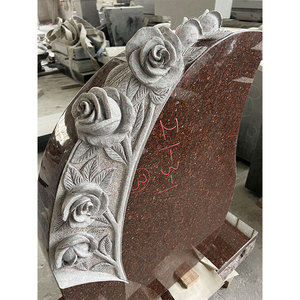 HZX Simple Design Granite Tombstone and Monuments <strong>Cheap</strong> Ruby Red Granite <strong>Grave</strong> Stone <strong>Headstone</strong> - Product Image 2