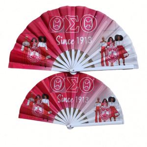 Ventilador Plegable de Mano de Plástico y Nailon Personalizado al por Mayor para Publicidad, Bodas y Manualidades - Product Image 4