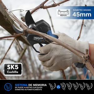 Sécateur électrique <span class=keywords><strong>45</strong></span> mm avec poteau d'extension Ciseaux électriques pour bonsaï Sécateur et ciseaux d'élagage - Product Image 5