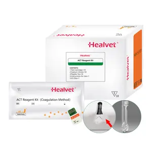 Healvet Test Vet ACT Test Quality Feline reagents Veterinary Canine Activated Clotting Time Reagent Kit Test