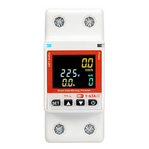 <span class=keywords><strong>Protector</strong></span> <span class=keywords><strong>de</strong></span> Voltaje Monofásico <span class=keywords><strong>de</strong></span> CA con Reinicio Automático y Protección Contra Sobretensiones WIFI Tuya <span class=keywords><strong>de</strong></span> 63A, <span class=keywords><strong>Protector</strong></span> <span class=keywords><strong>de</strong></span> Voltaje Personalizado - Product Image 1