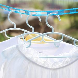 Corde à <span class=keywords><strong>linge</strong></span> en nylon de 5 mètres, verte, bleue, rose, résistante au vent, pour séchage extérieur - Product Image 6