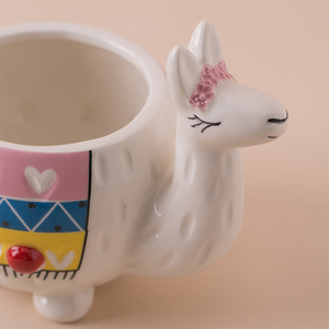 Nouveau Design Mignon <span class=keywords><strong>Petit</strong></span> <span class=keywords><strong>Pas</strong></span> <span class=keywords><strong>Cher</strong></span> Dessin Animé Animal Chameau Tient Des Conceptions En Céramique Pots <span class=keywords><strong>De</strong></span> Fleurs - Product Image 6