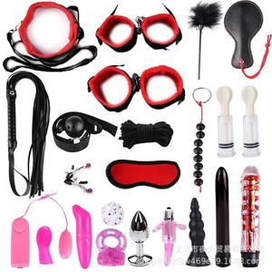 Hot-selling export adult sex toy <b>set</b>, SM plush 23-piece <b>bondage</b> and restraint <b>set</b>, alternative toy. - Product Image 1