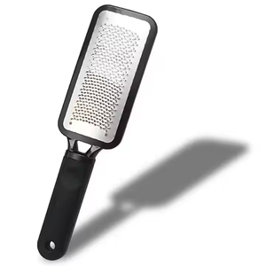 Ensemble de pédicure professionnel écologique pour les <span class=keywords><strong>pieds</strong></span>, en acier inoxydable, éliminateur de callosités, pousse-cuticules, lime en plastique, grattoir double - Product Image 4