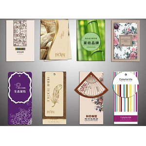 Étiquettes suspendues personnalisées en papier épais ovales et carrées, étiquettes en lin avec logo – Vente en gros directe usine - Product Image 3