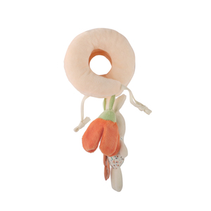 <span class=keywords><strong>Jouet</strong></span> en <span class=keywords><strong>spirale</strong></span> pour berceau de bébé suspendu en polaire douce écologique avec peluche lapin et anneau de dentition pour <span class=keywords><strong>poussette</strong></span> et siège d'auto Mobiles d'activité - Product Image 4