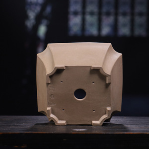 <span class=keywords><strong>Maceta</strong></span> Rectangular Pequeña de Arcilla Morada Perforada y Permeable al Agua, Estilo Antiguo, para Bonsái, Pino, Ciprés, para Interiores y Centros Comerciales - Product Image 5