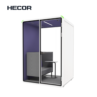 Cabine de bureau technique en gros avec table en stratifié compact pour réunions et appels privés