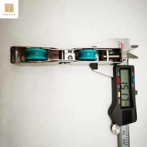 Rollen <span class=keywords><strong>Glass</strong></span> chiebe fenster Hardware Passend für Edelstahl Fenster Riemens cheibe Schlitz räder U Nut Schienen tür rolle - Product Image 5