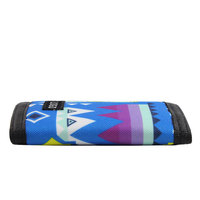 Dompet Lipat Tiga Poliester Logo Game Kustom, Kantong Uang dengan Ritsleting, Penutup Velcro, Tempat Kartu Aman dan Portabel