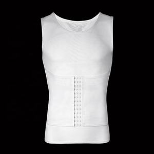 Camicia a compressione da uomo ad alta elasticità Shapewear per il controllo dell'addome del torace canotta per postura correttiva del ventre - Product Image 4