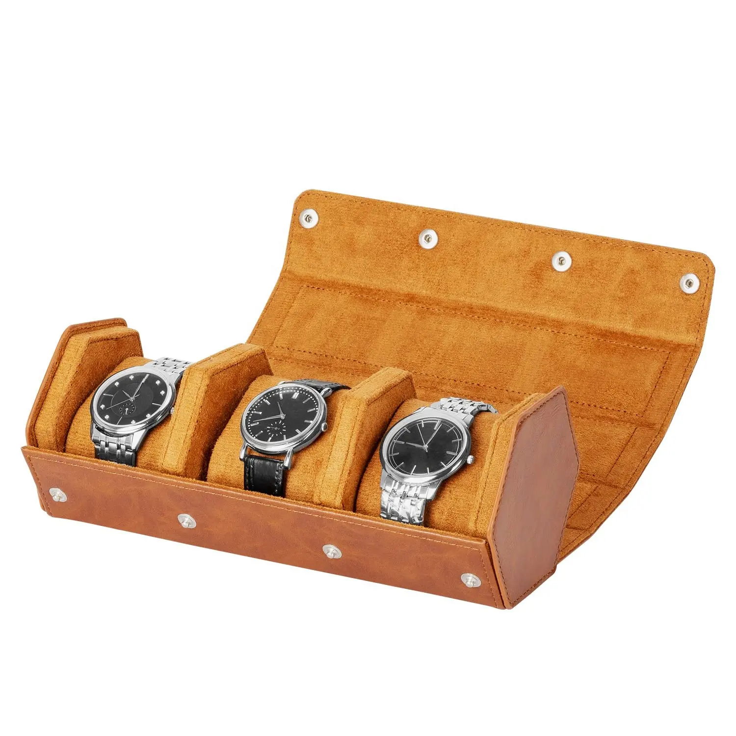 Custom Series 7 Luxury Travel PU Leather Watch Box with PU Leather for Luxury Watches