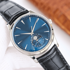 Urban Analog Mechanical Watch for Men Moon Phase Functional Layout Self Winding Mechanism Leather Band Metal Shell for Office - Product Image 4