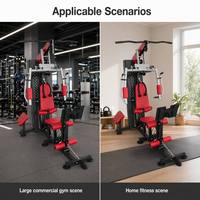 Machine de musculation multifonctionnelle pour la maison : Lat Pulldown, Chest Press, Pec Fly, Leg Developer, avec pile de poids et construction robuste en acier