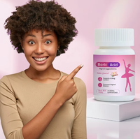 Kapsul Supositoria Vagina Boric Acid Yoni Pops Label Pribadi untuk Pembersihan Lintas Batas