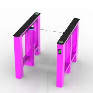 Security Full Height Speed Swing Gate Face Turnstile Pedestrian Entrance Disable Rfid Swing Speed Glass Gate