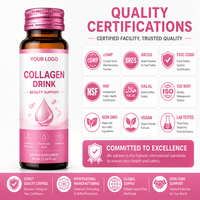 Bebida de Péptidos de Colágeno con Ácido Hialurónico y Vitamina C, Fabricante de Marca Privada OEM ODM