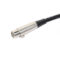 Neues hochwertiges 0,3m XLR-Buchse auf Doppel-XLR-Stecker Splitterkabel mit Zinklegierungs-Steckverbinder und PVC-Ummantelung für professionelle Videolautsprecher