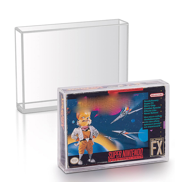 Factory Acrylic SNES N64 Video Game Display Case Protector Boxed Games Display Racks