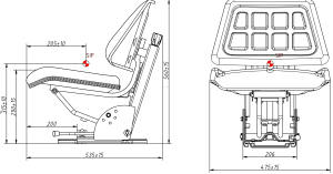Nuevo asiento de tractor de posventa Fiat 480 para granjas y uso doméstico para piezas de maquinaria agrícola - Product Image 6