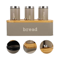 Pot de conservation alimentaire rond en métal moderne 44,5 x 22,8 x 13,5 cm pour la conservation de la fraîcheur en cuisine