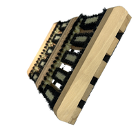 Brosse de nettoyage industrielle et de bricolage avec cadre en bois, structure en bois dur, poils en polypropylène, personnalisable OEM