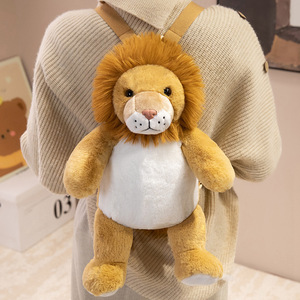 Zaini in Peluche Personalizzati Prodotti in Cina: Elefante, Giraffa, Coniglio, Leone, Pecora, Bradipo - Borse con Personaggi dei Cartoni Animati per Bambini - Product Image 6