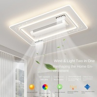 Ventilateur de plafond LED moderne et simple à 5 pales, lumière LED DC super puissante, veilleuse LED, protection des yeux pour salon, chambre principale, bureau
