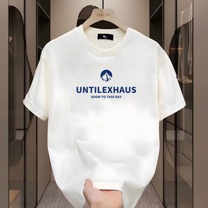 T-<span class=keywords><strong>shirt</strong></span> décontracté pour homme tendance 2026, impression de haute qualité, coton pur, doux pour la peau, confortable - Product Image 6