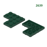 Blocs de construction domestiques Wangge éducatifs en plastique ABS, 40 pièces, petites briques, pièces d'assemblage compatibles, pièces courtes à angle droit