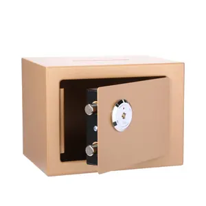 Prezzo di fabbrica porta soldi cassetta di sicurezza mini muro nascosto segreto serratura chiave di sicurezza piccola cassetta di sicurezza per la casa