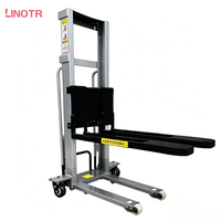 Chariot élévateur électrique portable à forte demande, capacité de charge 1000 kg, hauteur de levage 1,6 m, avec batterie lithium-ion 48V15AH