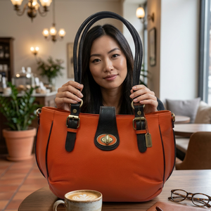 Bolsos de Mano Portátiles Impermeables de Cuero Vacuno Genuino de 1-1.9L de Capacidad, BS INTERNATIONAL NA278, Correa Única, Hecho en India, para Bodas - Product Image 1