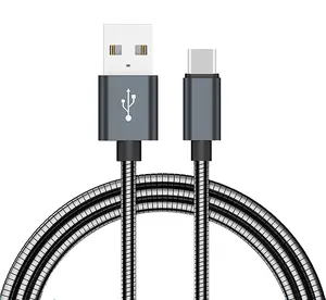 (High) 저 (Speed Metal 봄 Micro Usb Charging Cable 대 한 Iphone 대 한 Samsung All Smart 폰