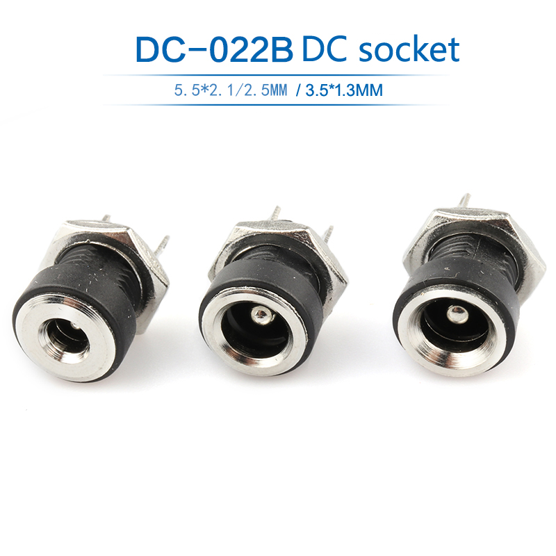DC-022B Разъем питания постоянного тока Разъем DC022B 5,5*2,5 мм 2,1 мм 2,5 Разъем 2pin сварочная проволока типа