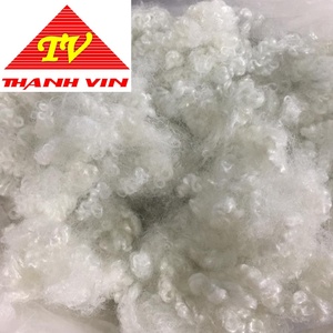 100% Polyester vật liệu tái chế Polyester STAPLE sợi <span class=keywords><strong>PSF</strong></span> HCS 7D/15D cắt Chiều dài 64mm/32mm bán buôn-ms. Mira - Product Image 4