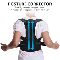 Dos Posture Correcteur Ceinture Réglable Épaule Cou Colonne Vertébrale Remodeler Corps pour Colonne Posture Correction pour Femmes Hommes Lisseur