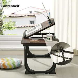 Folding Five-Stage Adjustable Height Wood Bedside <strong>Small</strong> Table Study <strong>Desk</strong> <strong>Bedroom</strong> Computer <strong>Desk</strong> Dormitory Student Reading <strong>Desk</strong> - Product Image 3